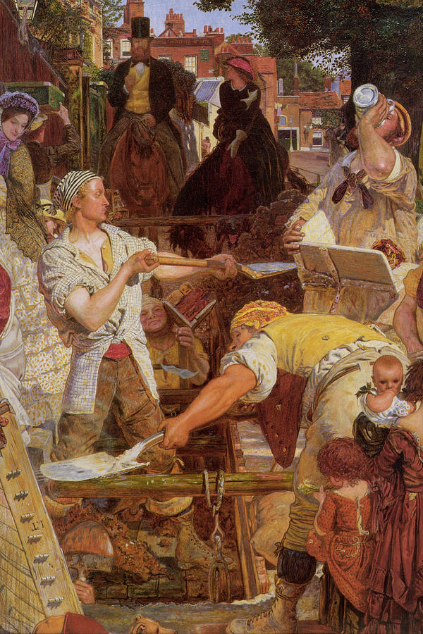 Work #3 Painting by Ford Madox Brown