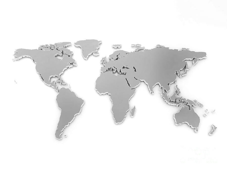 World Map #3 Photograph by Jesper Klausen/science Photo Library