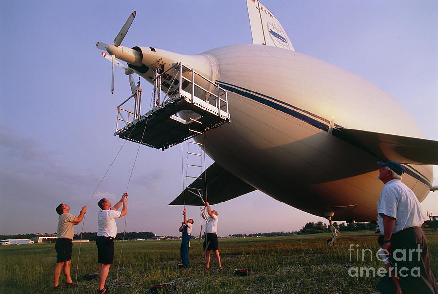 Zeppelin Nt Maintenance Photograph by Philippe Psaila/science Photo