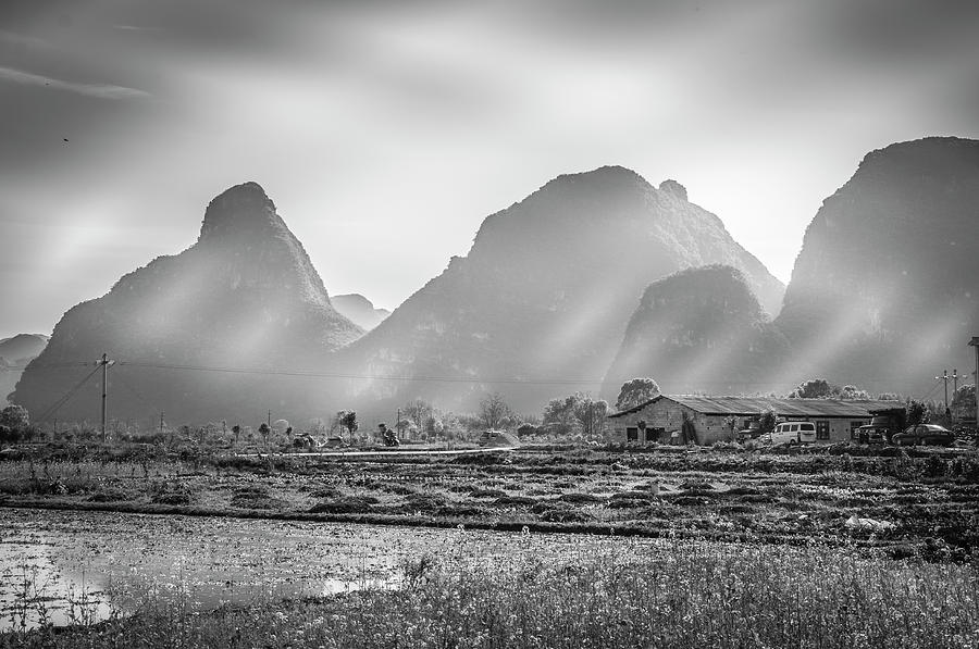 The mountains and countryside scenery in spring by Carl Ning The mountains and countryside scenery in spring by Carl Ning