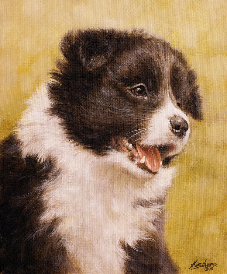 Dog Painting - 302 by John Silver