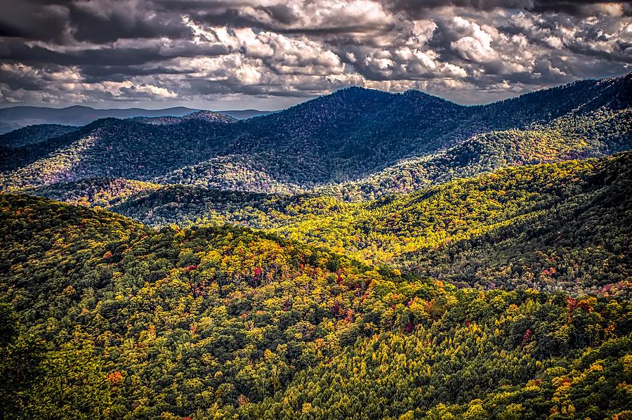 Blue Ridge And Smoky Mountains Changing Color In Fall #31 Photograph by Alex Grichenko