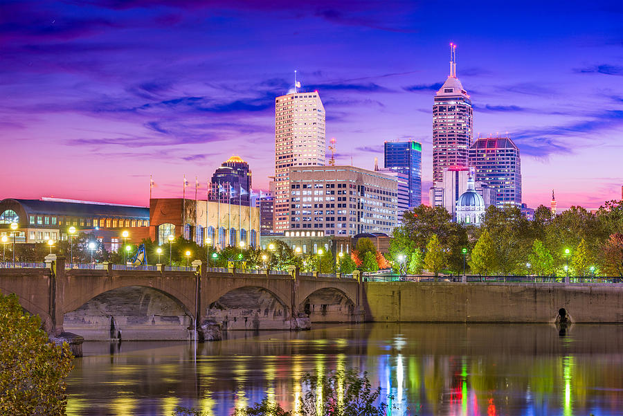 Indianapolis Photograph - Indianapolis, Indiana, Usa Skyline #31 by Sean Pavone