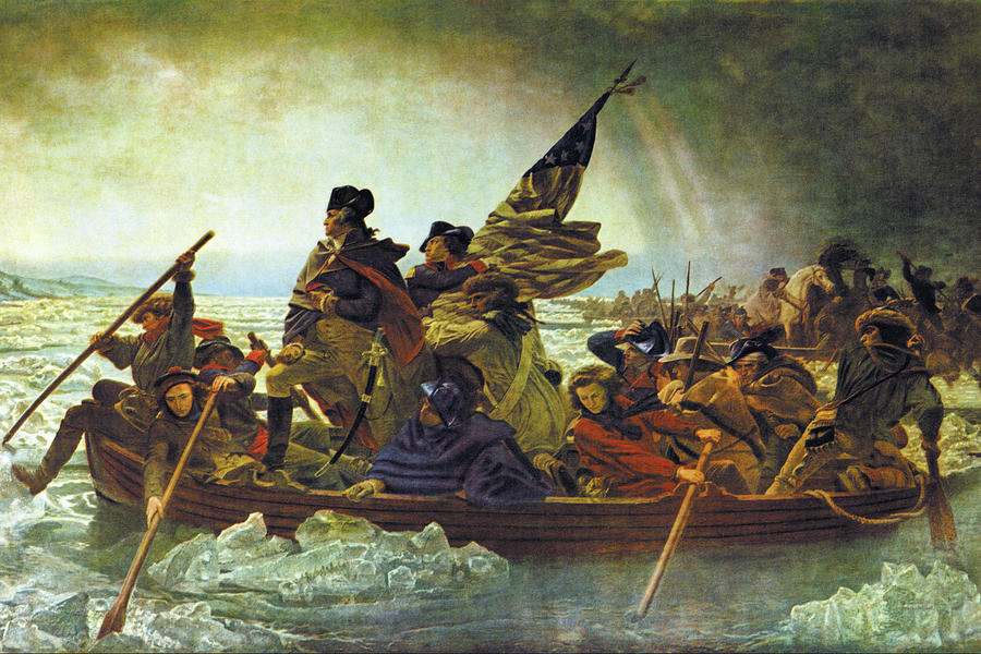 Washington Crossing the Delaware #31 Painting by Emanuel Leutze