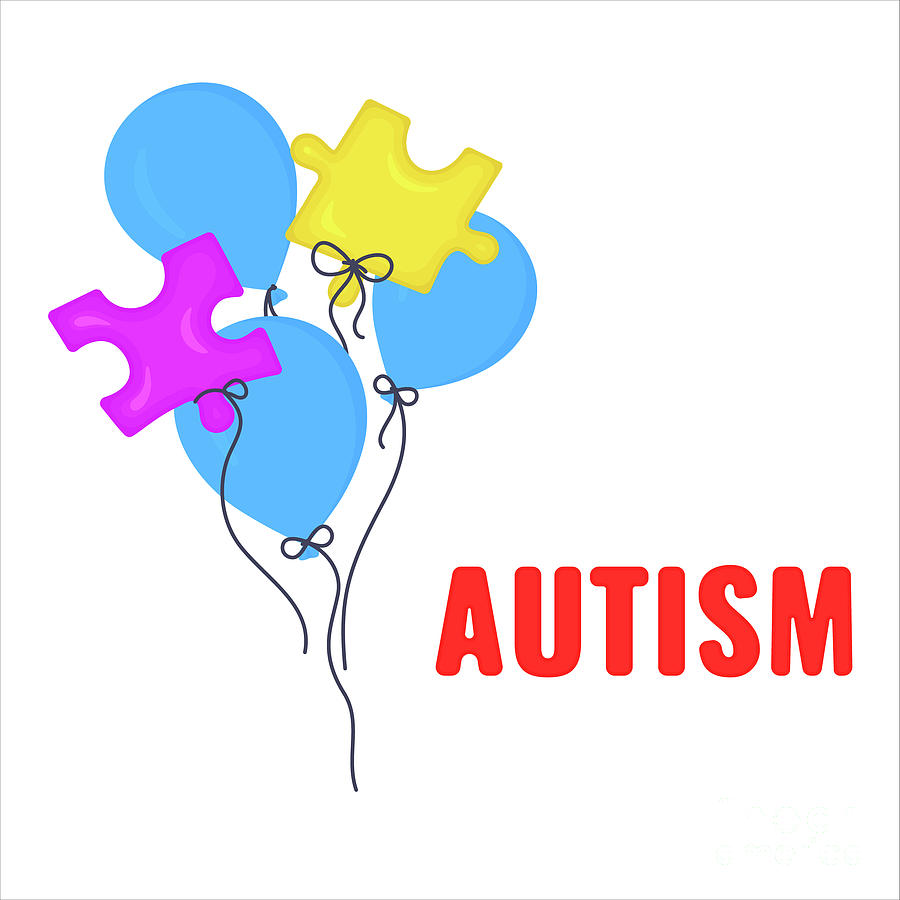 Sign Photograph - Autism #32 by Art4stock/science Photo Library