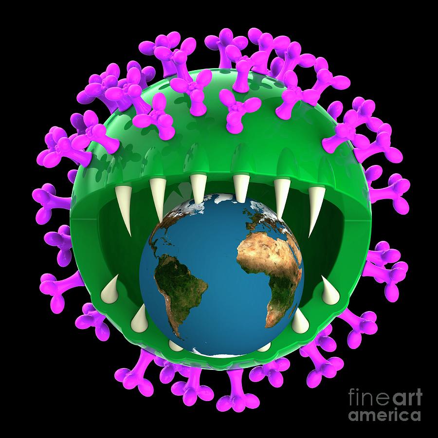 Coronavirus Capsid Photograph by Laguna Design/science Photo Library