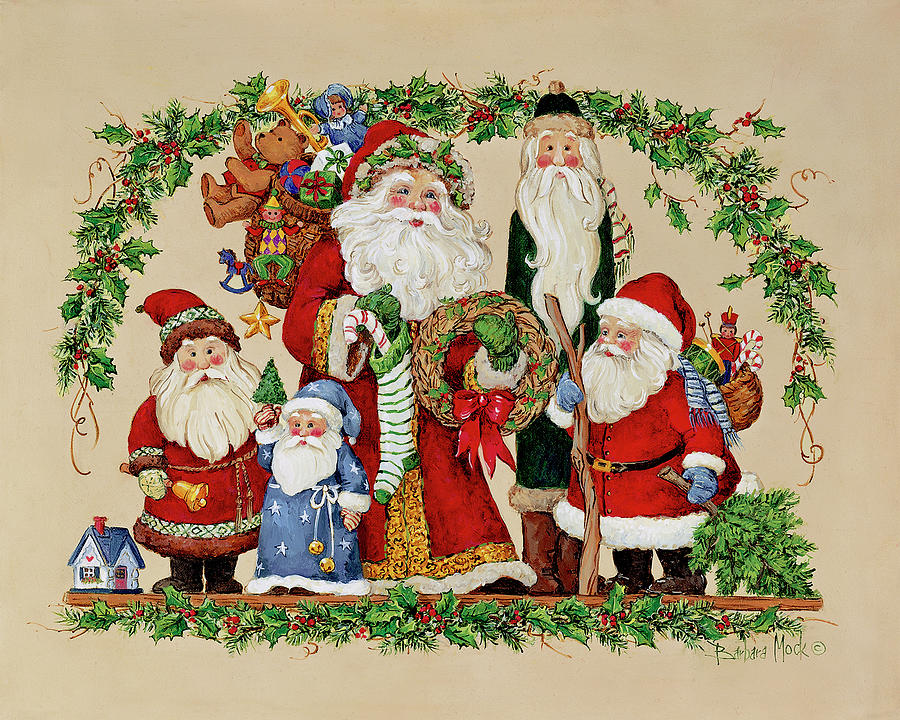 Wizard Painting - 320 Santa Collection by Barbara Mock