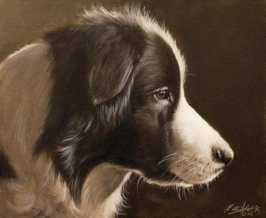 Dog Painting - 321 by John Silver