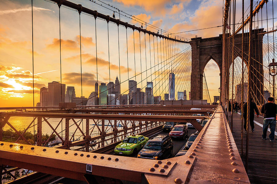 Brooklyn Bridge & Nyc Skyline #33 Digital Art by Antonino Bartuccio ...