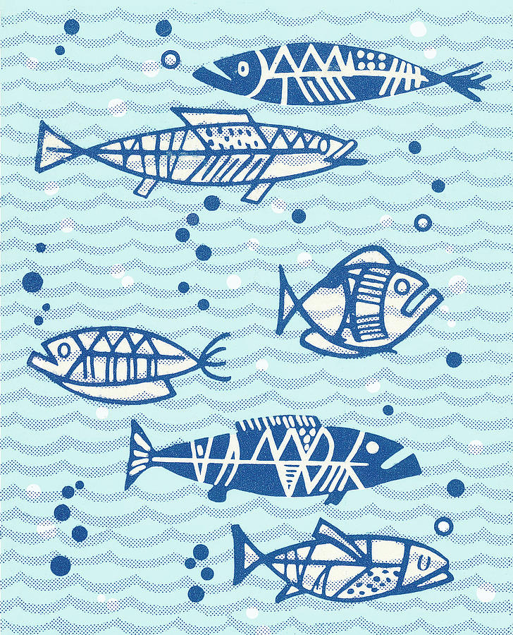 Fish Drawing - Fish #33 by CSA Images