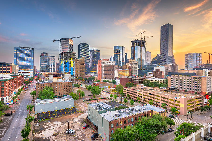 Houston, Texas, Usa Downtown City Photograph by Sean Pavone - Fine Art ...