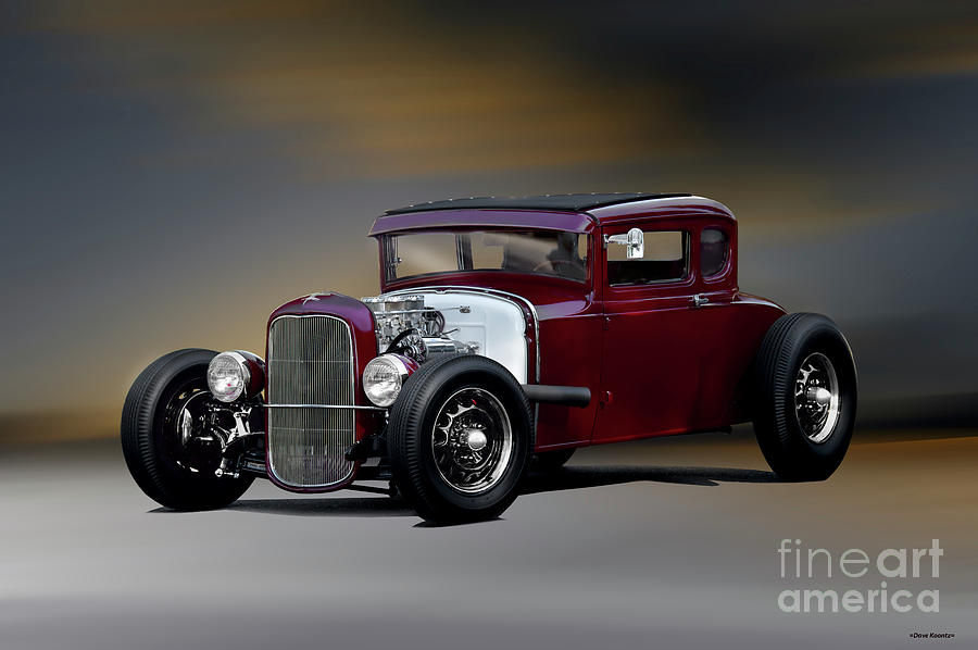 Transportation Photograph - 1930 Ford Model A Coupe #35 by Dave Koontz