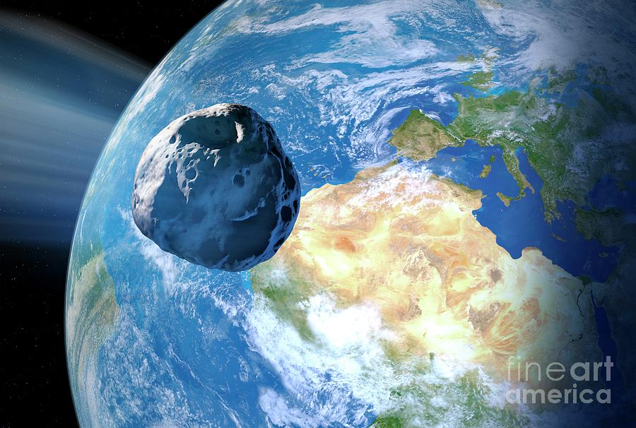 Asteroid Approaching Earth #35 Photograph by Detlev Van Ravenswaay/science Photo Library