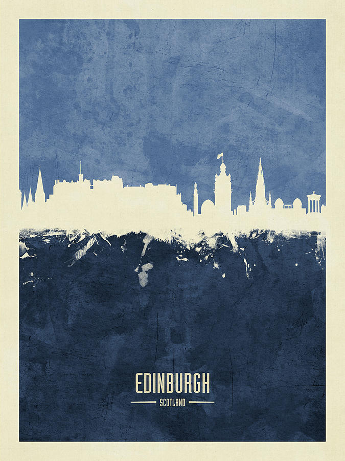 Edinburgh Scotland Skyline #35 Digital Art by Michael Tompsett