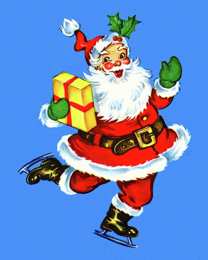 Christmas Drawing - Santa Claus #35 by CSA Images