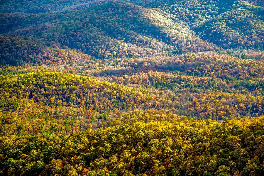 Blue Ridge And Smoky Mountains Changing Color In Fall #36 Photograph by Alex Grichenko