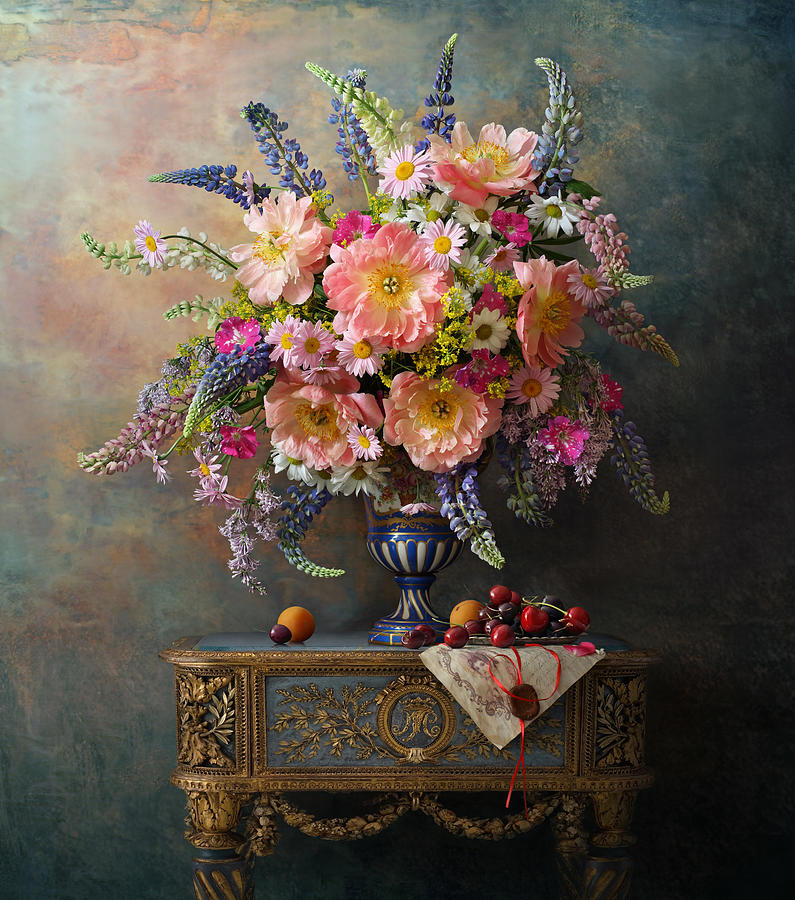 Still Life With Flowers Photograph by Andrey Morozov - Fine Art America