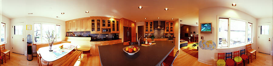 360 Degree View Of A Kitchen, Oak Park Photograph by Panoramic Images