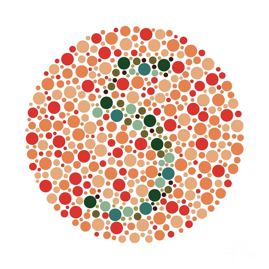 Colour Blindness Test Chart Photograph by Chongqing Tumi Technology Ltd ...