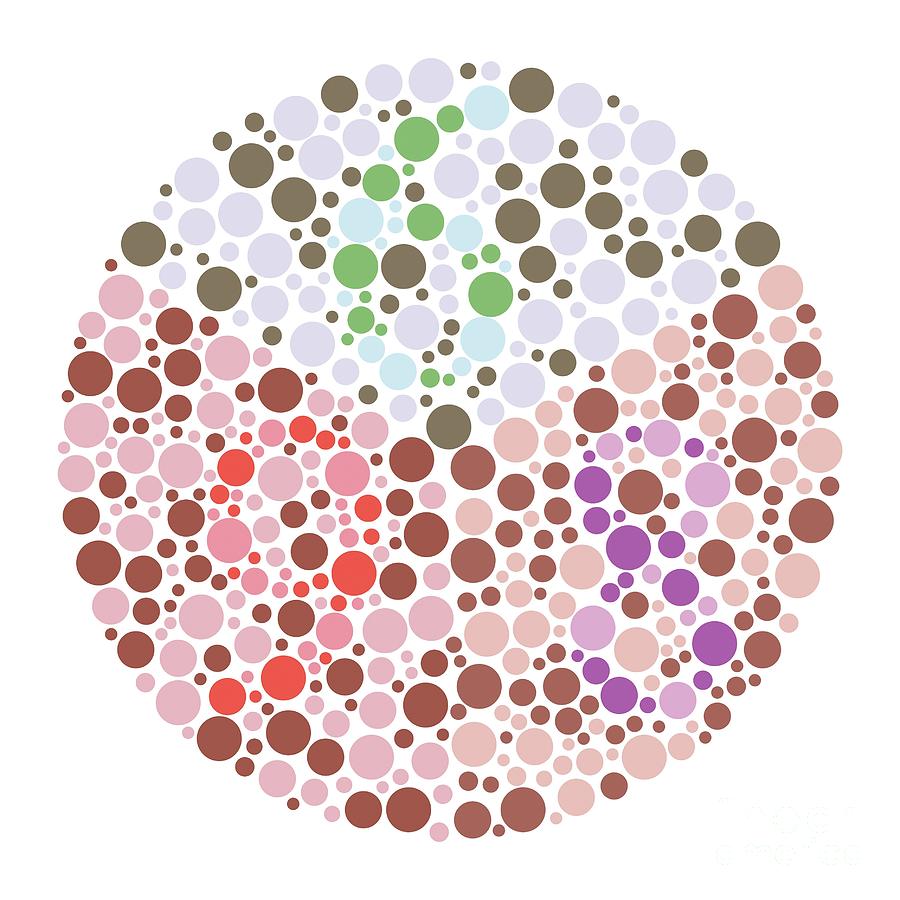 Colour Blindness Test Chart 368 Photograph By Science Photo Library Pixels 3807