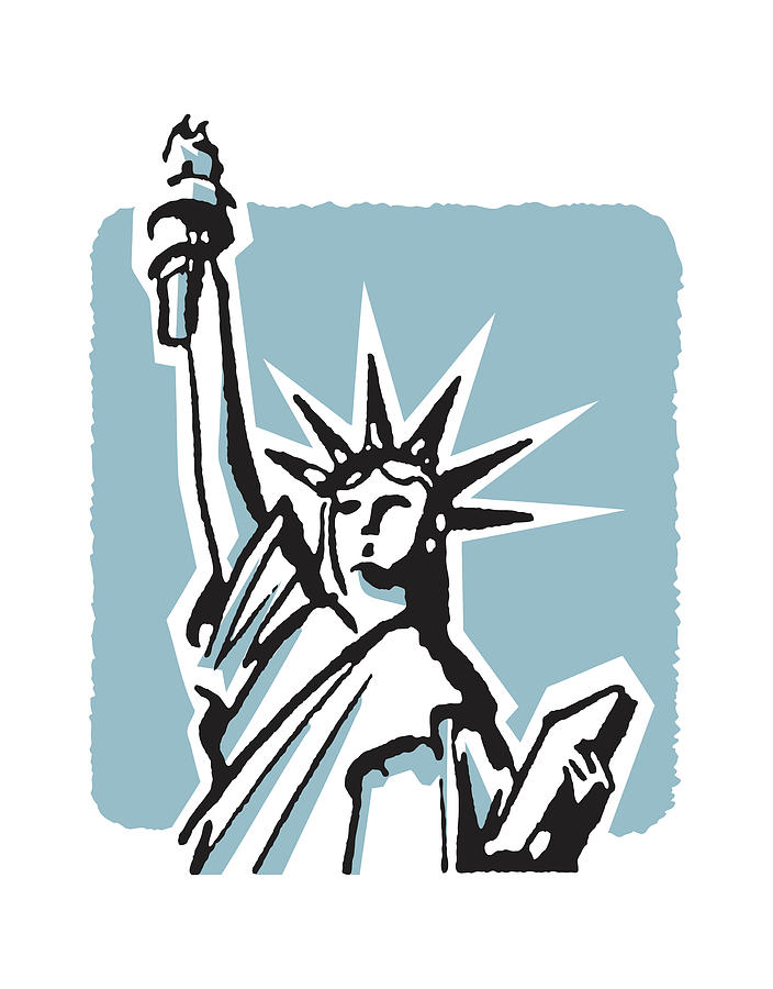 New York City Drawing - Statue of Liberty #37 by CSA Images