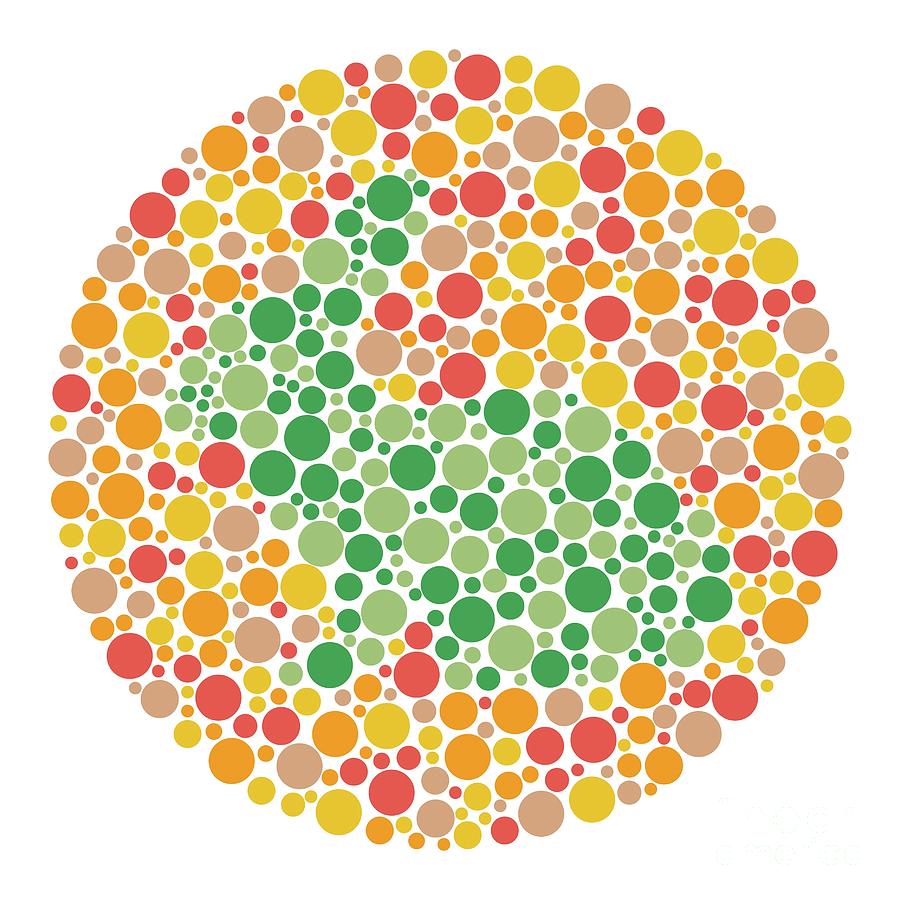 Colour Blindness Test Chart Photograph by Chongqing Tumi Technology Ltd ...