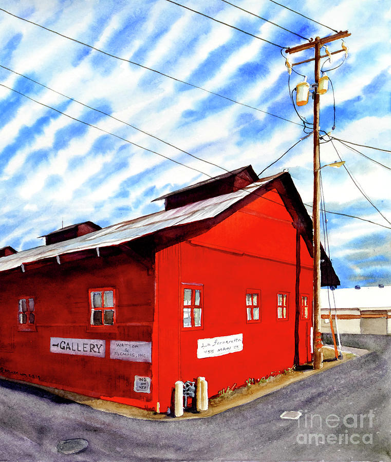 #377 Newcastle Packing Shed #377 Painting by William Lum