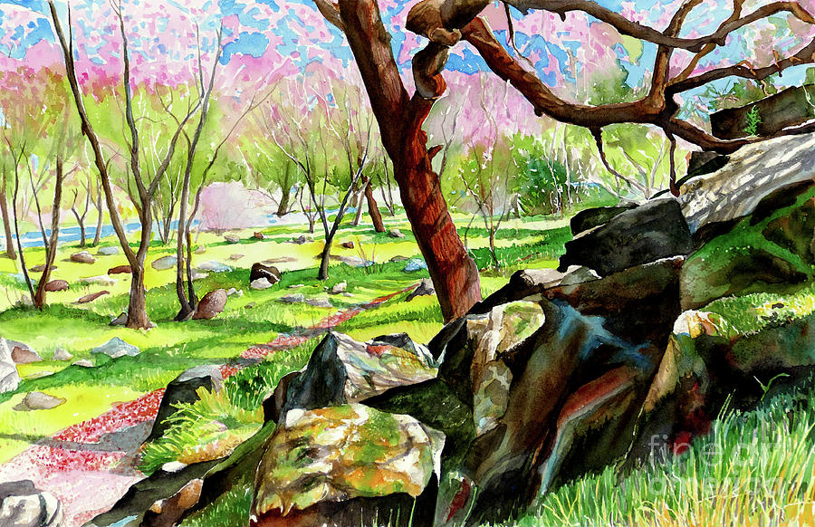#378 Griffith Quarry Park #378 Painting by William Lum
