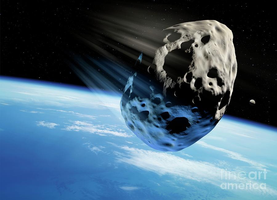 Asteroid Approaching Earth #38 Photograph by Detlev Van Ravenswaay/science Photo Library