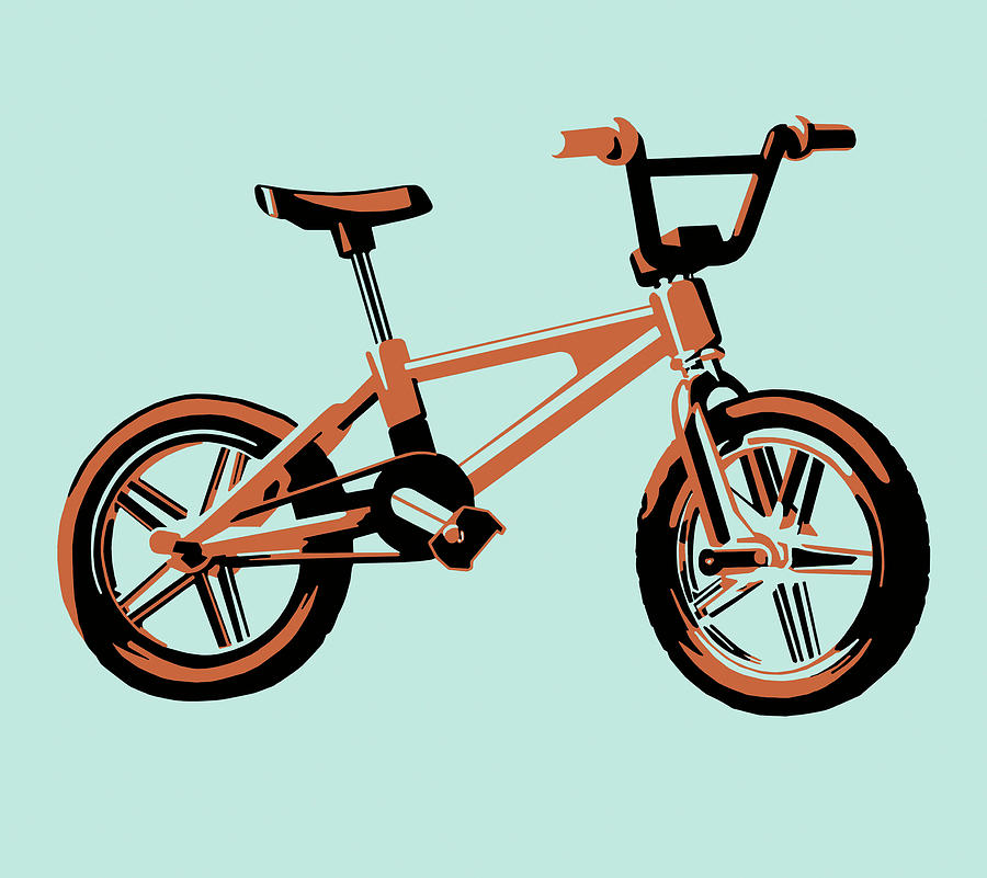 Transportation Drawing - Bicycle #38 by CSA Images