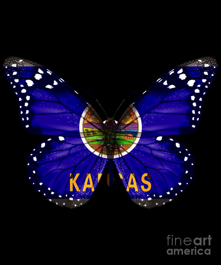 Kansas Digital Art - Butterfly by Jose O Kansas Digital Art - Butterfly by Jose O