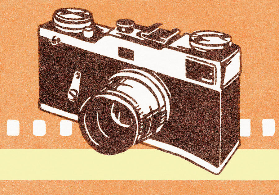 Vintage Drawing - Camera #38 by CSA Images
