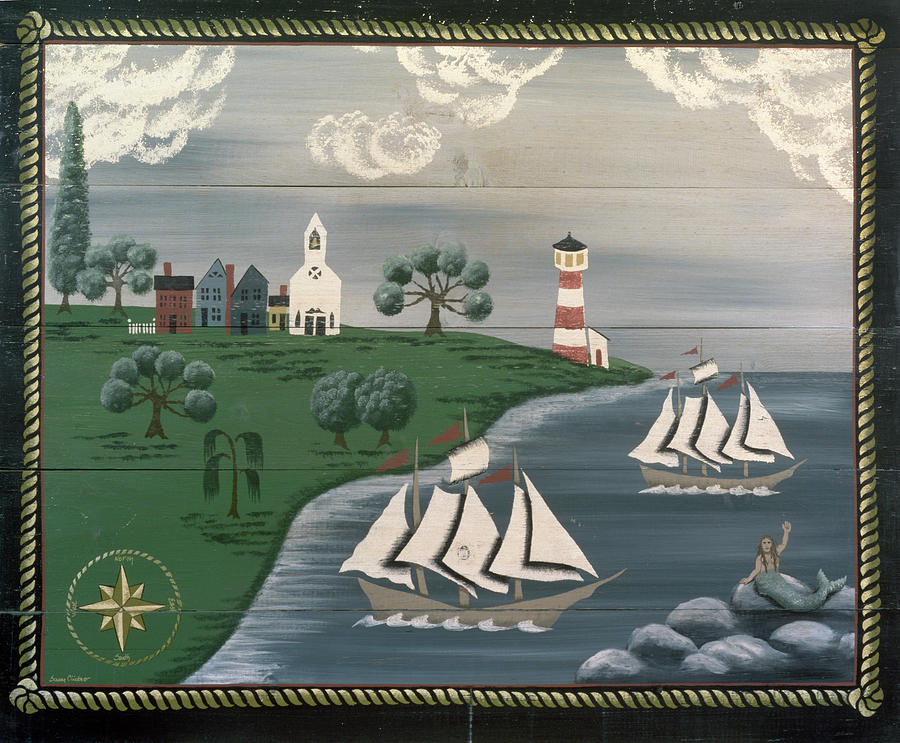 38 Ships At Sea Painting by Susan Clickner