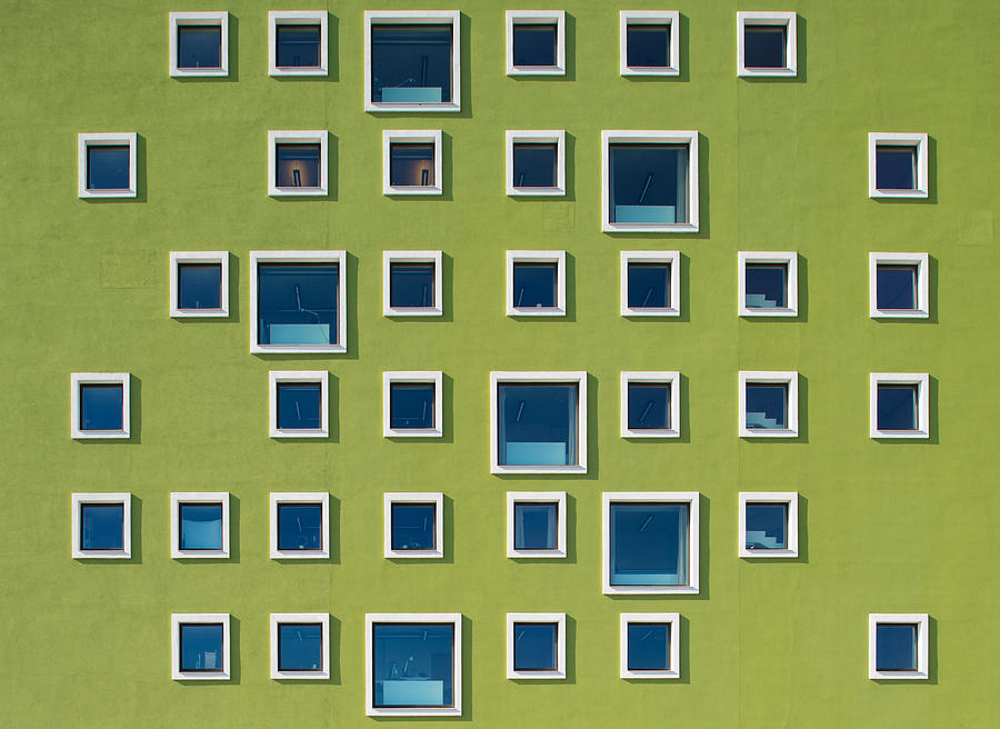 Architecture Photograph - 39 Windows by Jan Lykke