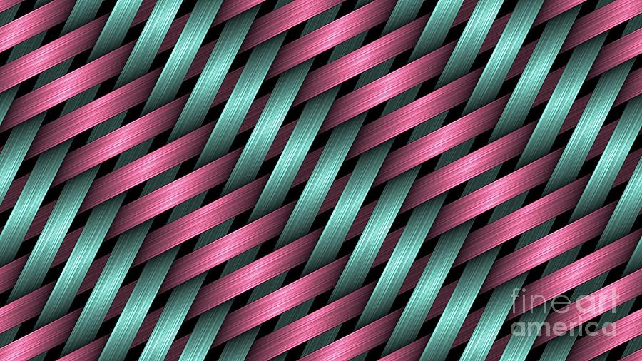3d Blue Pink Knitting Pattern Ultra Hd Digital Art