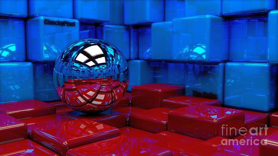 3D Chrome Sphere Ball And Red Blue Cubes Squares Abstract Ultra HD by Hi Res 3D Chrome Sphere Ball And Red Blue Cubes Squares Abstract Ultra HD by Hi Res