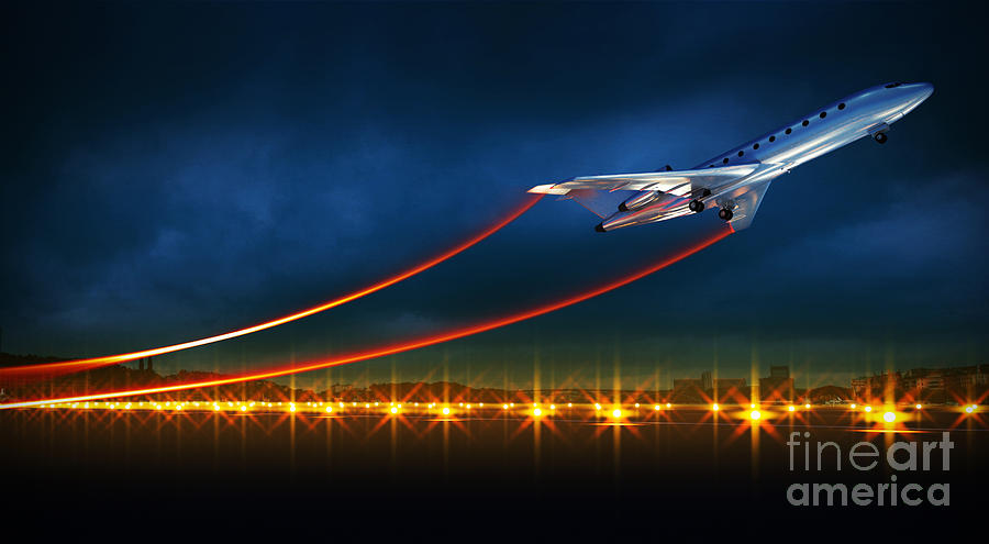 Plane Digital Art - 3d Illustration Of An Aircraft At Take by Egorov Artem Plane Digital Art - 3d Illustration Of An Aircraft At Take by Egorov Artem