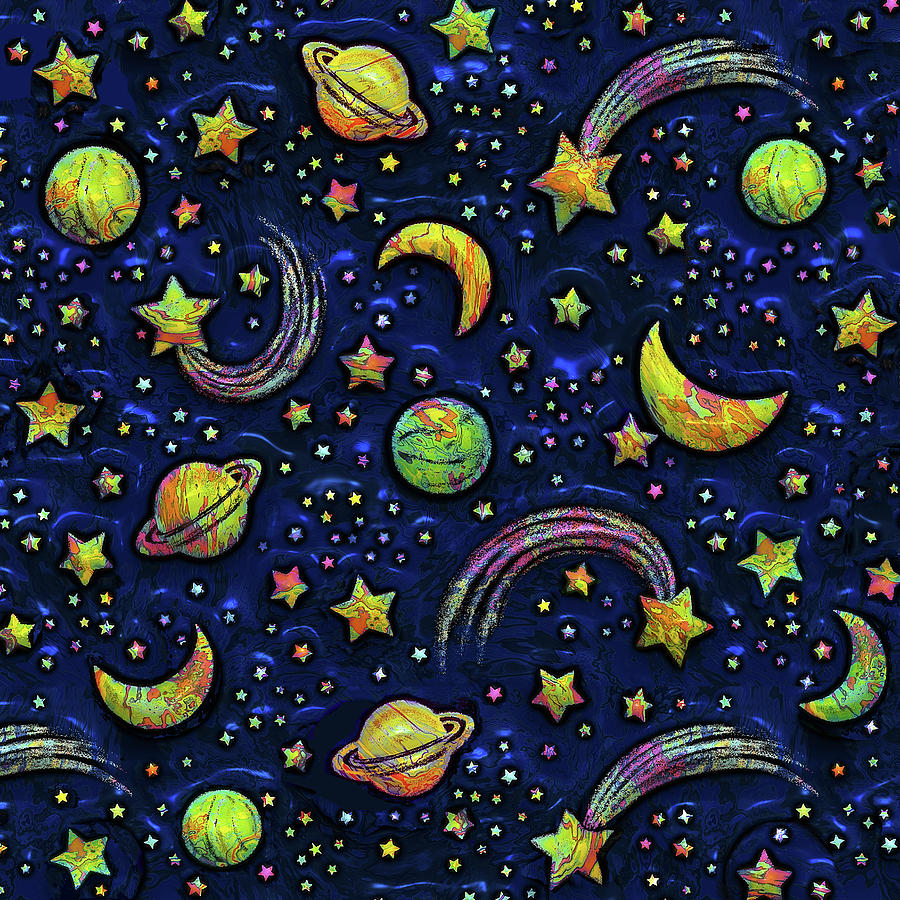 3D Sky Full of Stars Digital Art by Grace Iradian - Fine Art America