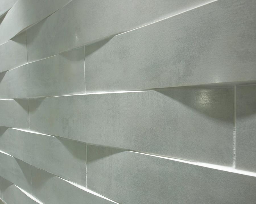 3d Structured Wall Tiles close-up Photograph by Stuart Cox