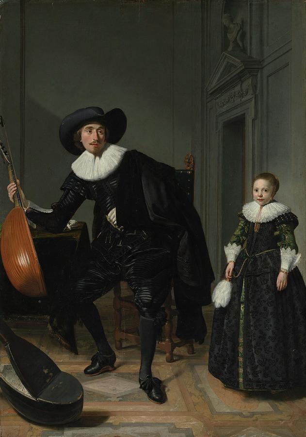 A Musician And His Daughter Painting by Thomas De Keyser A Musician And His Daughter Painting by Thomas De Keyser
