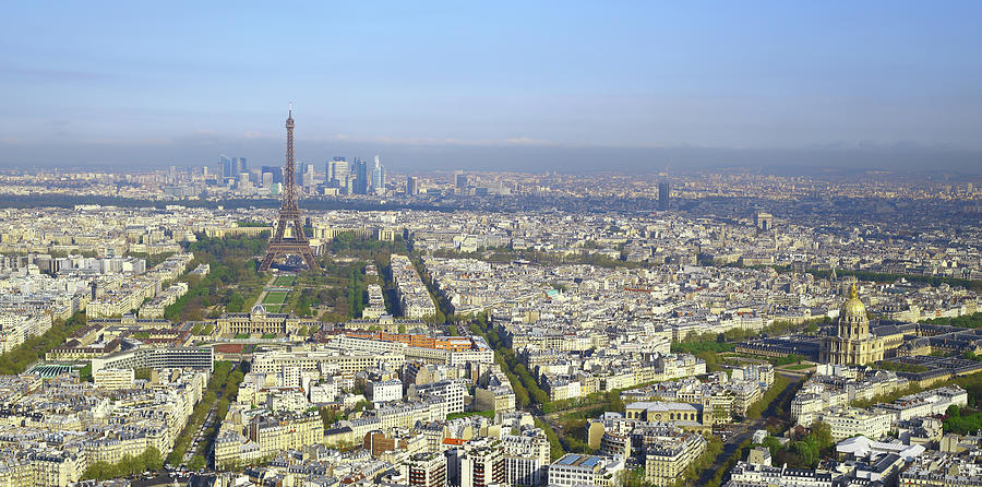 Aerial View Of Paris #4 Photograph by Martial Colomb