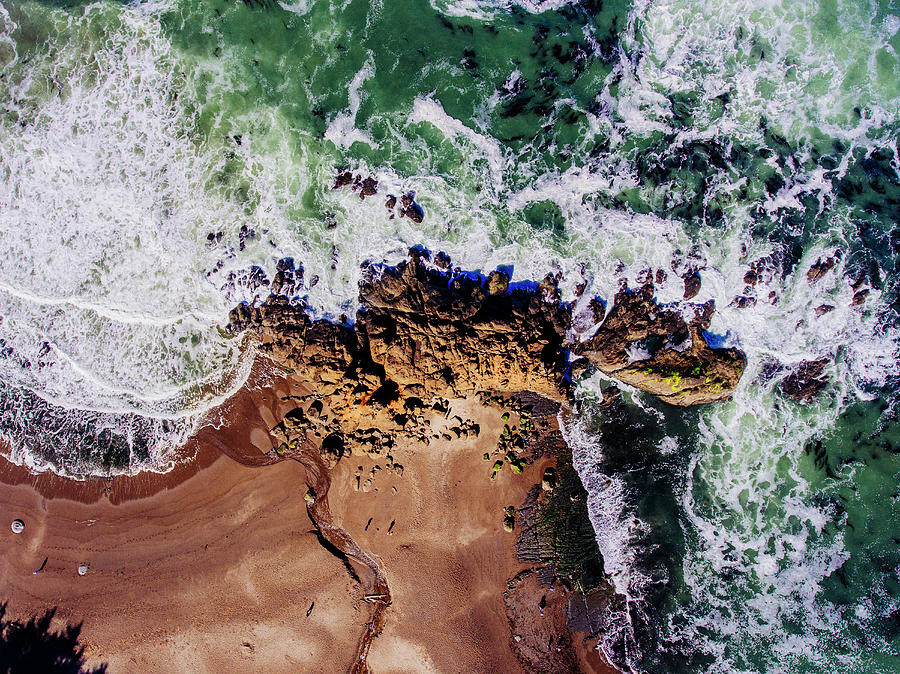 Nature Photograph - Aerial View Of The Beach, Newport #4 by Panoramic Images