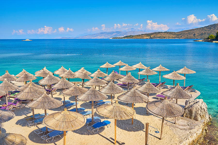 Albania, Ksamil Beach, Albanian Riviera #4 Photograph by Jan Wlodarczyk Albania, Ksamil Beach, Albanian Riviera #4 Photograph by Jan Wlodarczyk