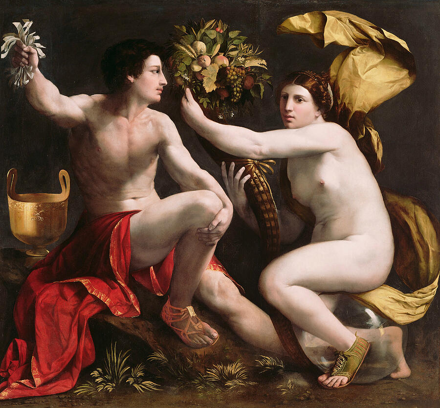 Allegory of Fortune #4 Painting by Dosso Dossi