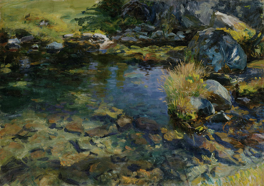 John Singer Sargent Painting - Alpine Pool #4 by John Singer Sargent