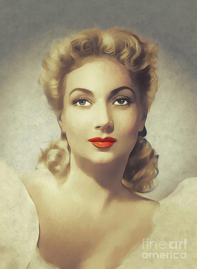 Ann Sothern, Vintage Actress Painting by Esoterica Art Agency | Fine ...