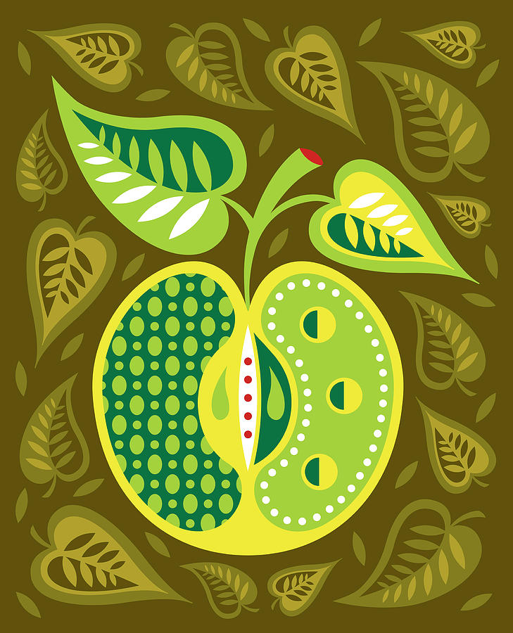 Fall Drawing - Apple #4 by CSA Images