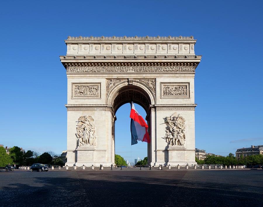 Arc De Triomphe In Paris #4 Digital Art by Massimo Ripani