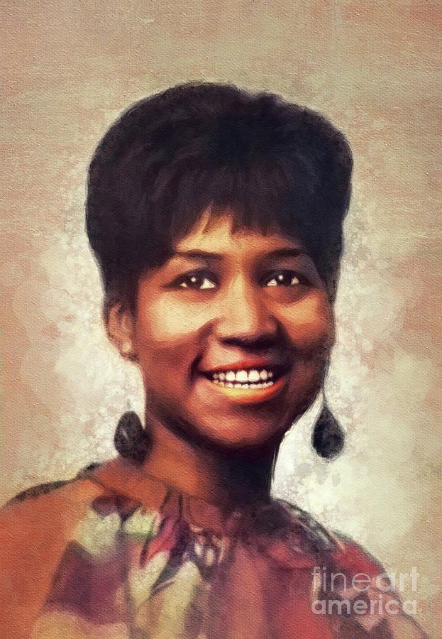 Aretha Franklin, Music Legend #4 Painting by Esoterica Art Agency