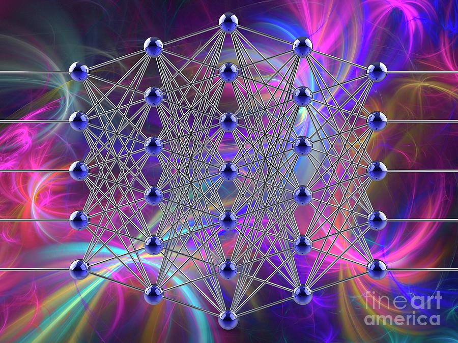 Ai Photograph - Artificial Neural Network #4 by Laguna Design/science Photo Library
